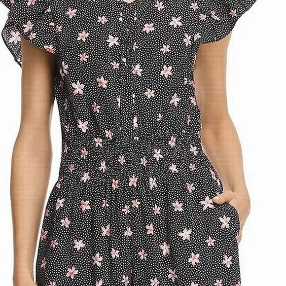 REBECCA TAYLOR NWOT Maui Floral Jumpsuit in Black Combo - Picture 3 of 8